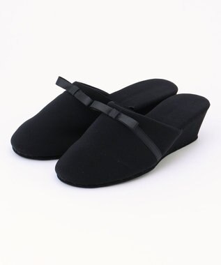 ANY 【巾着ポーチ付き】リボンヒールスリッパ