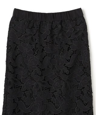 BEIGE， CITRINE / エンブロイダリーレースイージースカート Black