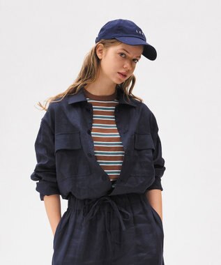 LENO LENO LOGO STONE WASH CAP《UNISEX》/ LENOロゴキャップ NAVY