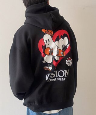  VISIONゴーストグラフィックプルパーカー