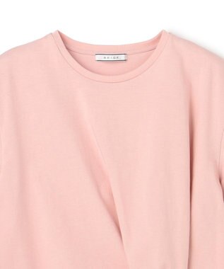 BEIGE， CERUSSITE / フォルムタック ドレープTシャツ Pink