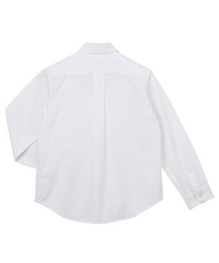 MIKI HOUSE HOT BISCUITS 【ミキハウス】【110-130cm】 ブロード素材の長袖シャツ 白