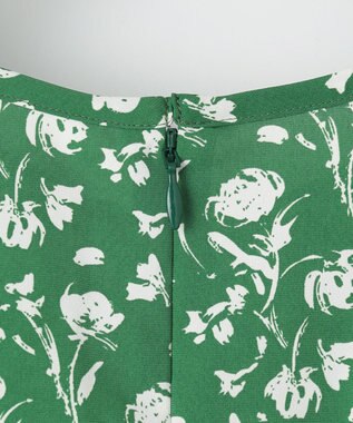 Feroux 【美人百花7月号掲載】フラワープリント ワンピース グリーン系9