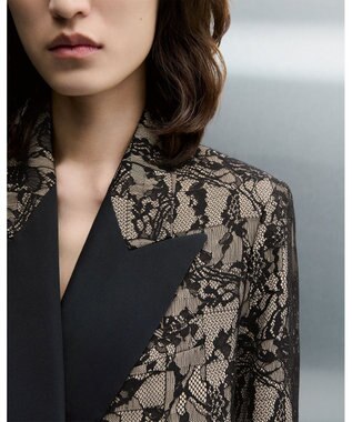 JOSEPH パッチワークレース　ダブルブレステッドジャケット Comet Combo