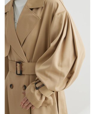 Green Parks ・Ｐｅｔｉｔ　Ｆｌｅｕｒボリュームスリーブトレンチコート Beige