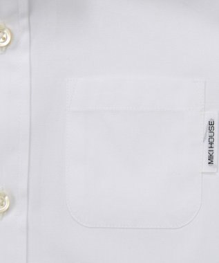 MIKI HOUSE HOT BISCUITS 【ミキハウス】【110-130cm】 ブロード素材の長袖シャツ 白