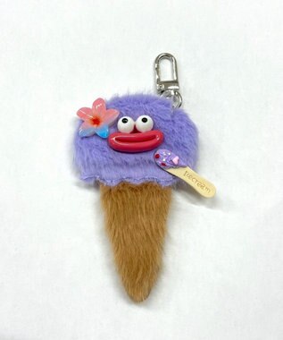 WEGO ミニデリシャスアイスクリームモンスターぬいぐるみキーホルダー パープル