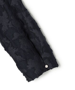 23区 【先行予約】ボタニカル カットジャガード ペプラムブラウス ネイビー系