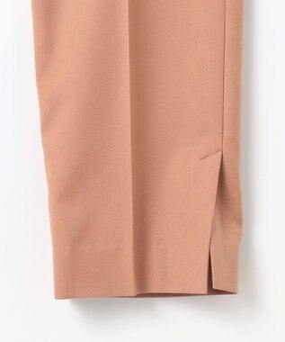 J.PRESS LADIES 【洗える】ポリエステルレーヨンマイクロギャバストレッチ テーパード パンツ ピンク系