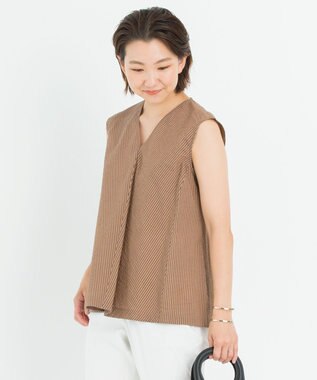 洗える サッカーストライプ ブラウス 23区 L ファッション通販 公式通販 オンワード クローゼット