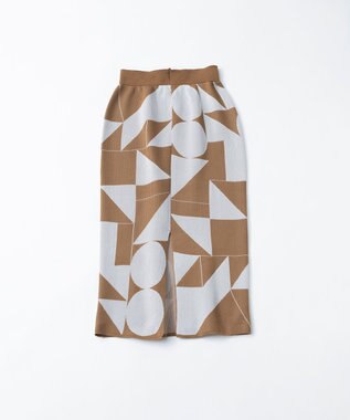 TRICOTE ○△□ PATTERN SKIRT / ○△□ パターン スカート 87BROWN