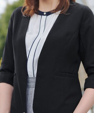 Tiaclasse L カラーレスサマージャケット ブラック