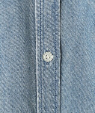 23区 L 【SLOW/一部店舗限定】2WAY ダンガリー シャツ スカイブルー系