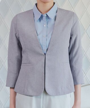 Tiaclasse L カラーレスサマージャケット グレー