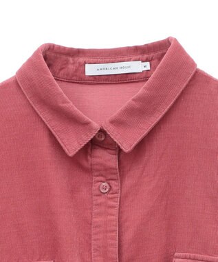 AMERICAN HOLIC Ｗポケットコーデュロイシャツ Pink