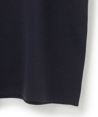 ICB L 【洗える】ウールブレンドスムース ニットワンピース ネイビー系