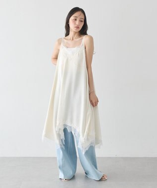 earth music&ecology レースキャミワンピース Off White