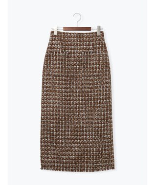 Te chichi ツィードロングナロースカート《2025winter catalog item》 ブラウン