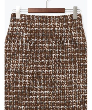 Te chichi ツィードロングナロースカート《2025winter catalog item》 ブラウン