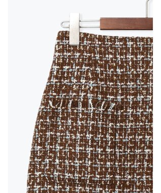 Te chichi ツィードロングナロースカート《2025winter catalog item》 ブラウン