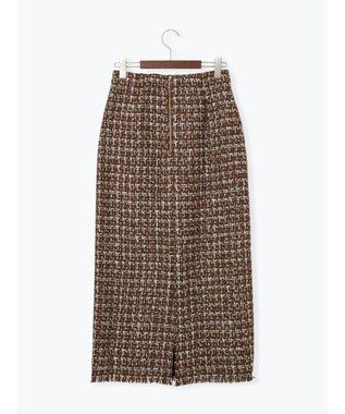 Te chichi ツィードロングナロースカート《2025winter catalog item》 ブラウン