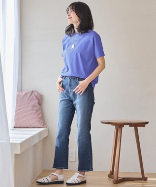 ANY 【洗濯機可/ストレッチ】デニムフレアパンツ インディゴ