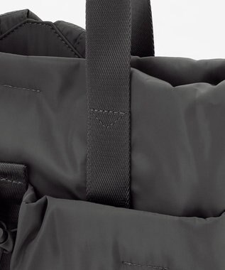 Y'SACCS ドローストリング コンビカラーリュックサック ダークグレー