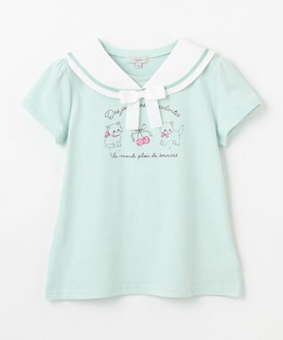 ANY KIDS セーラーカラー Tシャツ ミント