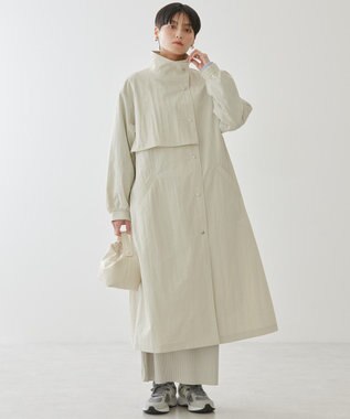 AMERICAN HOLIC スタンドカラーコート Light Beige