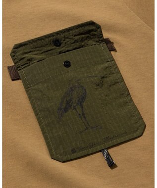 JOSEPH ABBOUD MOUNTAIN 【CREA掲載・テーム ヤルヴィモチーフ・サスティナブル】ビオグレース天竺ｘリップストップTシャツ キャメル系