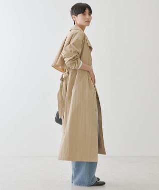 AMERICAN HOLIC スタンドカラーコート Beige