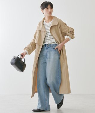 AMERICAN HOLIC スタンドカラーコート Beige