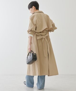 AMERICAN HOLIC スタンドカラーコート Beige