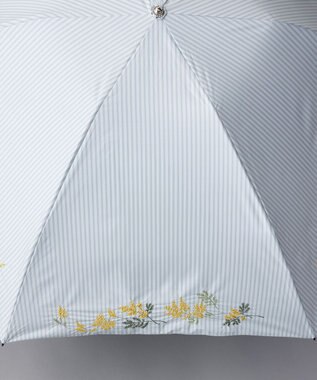 AURORA JILL STUART（ジル スチュアート） 晴雨兼用傘（折りたたみ・ミニ傘）大寸サイズ シルバーグレー