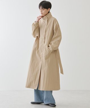 AMERICAN HOLIC スタンドカラーコート Beige