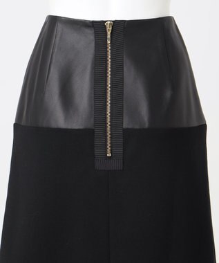 23区 【エステータ】レザードッキング スカート ブラック系