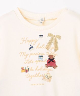 組曲 KIDS 【110-140㎝】 ホリデー トレーナー エクリュ