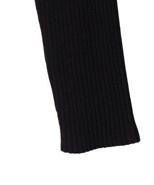 WEGO Wジップコンパクトニットカーデ ブラック