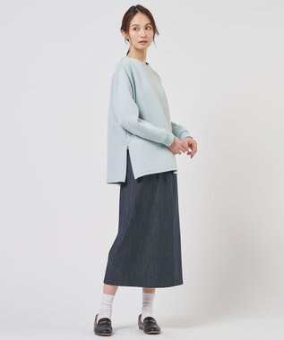 J.PRESS LADIES S ダンボールジャージー プルオーバー カットソー スモーキーミント系