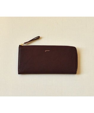 genten フレスコ　Ｌファスナー長財布 カシス