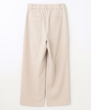 ANY L 【洗濯機可/ストレッチ/ウエストゴム/セットアップ可】イージーケアワイドパンツ ベージュ
