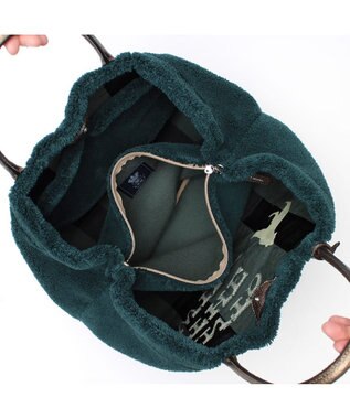 A.D.M.J. 【もこもこ】オスカー/コード刺しゅうキューブトート34cm(Dカン＋) MINELAL WOODS