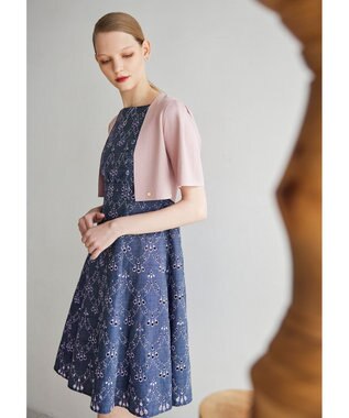 TOCCA 【洗える】PEACOCK TAIL LACE ドレス ライラック系7