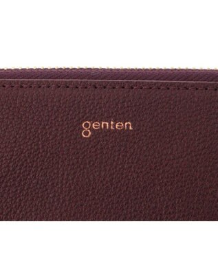 genten フレスコ　Ｌファスナー長財布 カシス