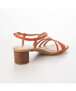 Riz raffinee <Riz raffinee>アンクルストラップサンダル オレンジスエード