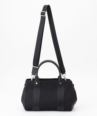 TOCCA 【大人百花掲載】LACE TOTE トートバッグ ブラック ナイロン系