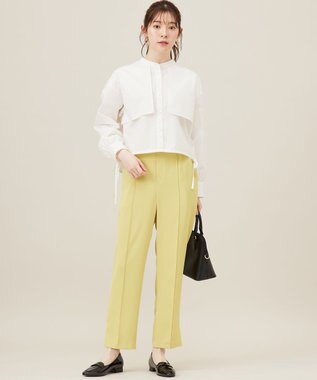 ANY SIS 【撥水・接触冷感・UVカット】コンフォートイージー テーパードパンツ イエロー