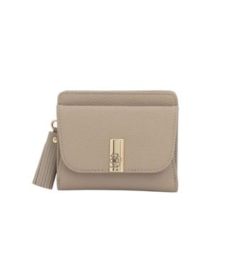 CLATHAS エクセ 外ボックス二つ折り財布 ベージュ