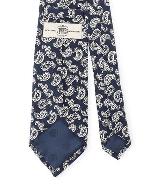 J.PRESS MEN ハンドプリントペイズリー ネクタイ ダルブルー系6
