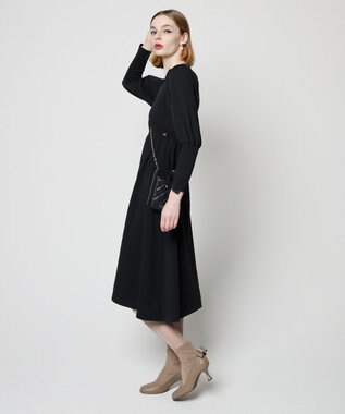 TOCCA 【洗える！】RAINY NIGHT ニットドレス ブラック系